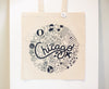Chicago icons tote bag by exit343design