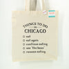 Chicago tote bag, Chicago foods gift idea, Chicago souvenir, chicago gift idea