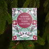 winter chickadee christmas card