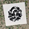black cats in a circle art print for a cat lover