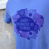 flower lover tshirt, tshirt for florist, flower garden tshirt, distracted by flowers tshirt, colorful flowers tshirt