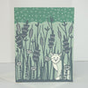 Fox Art Card for Nature Lover - Fox in the Grass Card for All Occasions