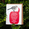 funny mother's day card with mockingbirds that says imitation is the most sincere form of flattery