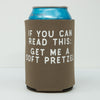 Philly pretzel drink koozie, get me a soft pretzel koozie design, funny birthday gift, Philly gift idea