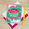 forgot the flowers but remembered the card- cheeky Valentines day card or funny anniversary card