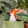 modern plant stake for indoor houseplants