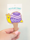 decorative plant stake for houseplants by exit343design