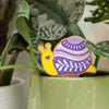 snail art plant stake for houseplants