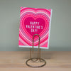 classic Valentine's Day card, colorful Valentine for partner, neon Happy Valentine's Day card