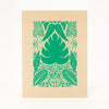 houseplant leaves art print, art for gallery wall, small art print, philodendron art, petite print series by exit343design