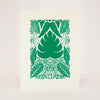 houseplant leaves art print, art for gallery wall, small art print, philodendron art, petite print series by exit343design