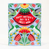 ruby throated hummingbird mothers day card