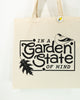 New Jersey souvenir tote bag, In a Garden State of Mind New Jersey reusable grocery bag, new jersey state symbols