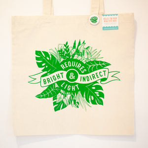 funny tote bag for houseplant collector