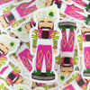 Jason Kelce Mummer sticker, Kelce Eagles sticker, Philadelphia football sticker