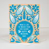 wedding congratulations card, blooming love wedding card, card for newlyweds
