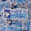 Maine is Magic sticker, Maine chickadee sticker, maine souvenir sticker