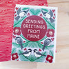 maine chickadee greeting card