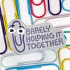Barely Holding It Together Sticker, Nostalgic Clippy Office Humor Design, funny Millennial sticker