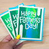 colorful Father's day card, simple father's day card, blank card for dad, OOAK Father's Day Card