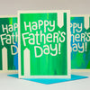 colorful Father's day card, simple father's day card, blank card for dad, OOAK Father's Day Card