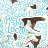 Respect the Locals: Osprey sticker, Seahawk sticker, Seabird Sticker