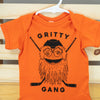 Gritty gang baby bodysuit, Philly hockey fan baby onesie