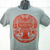 Philadelphia pride tshirt, philly folk art shirt, Ben Franklin Bridge shirt for adults, Philadelphia souvenir tee shirt