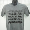 Philadelphia sports tshirt, Philadelphia pride shirt, famous Philly fonts tshirt, Philadelphia souvenir adult tshirt