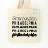 Philly Tote Bag, Reusable Cotton Canvas Market Bag, Philadelphia souvenir tote bag