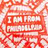 Philadelphia sticker, funny Philadelphia sticker, Bucks county sticker, Delco sticker, montco sticker, chester county sticker