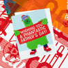 Phillie Phanatic Father's Day card, Phillies fan gift idea, Philadelphia Father's Day greeting card