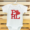 Philadelphia baby gift, baby onesie, Philly love statue, expecting mom gift