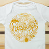 Pittsburgh baby onesie, Pittsburgh stuff baby bodysuit, pierogi souvenir