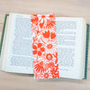 Red Flower Bookmark, Art Bookmark Gift Idea for Teacher