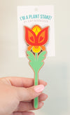 decorative plant stake for houseplants by exit343design