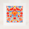 folk art inspired print for to frame