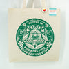rooted in Philadelphia tote bag, Philly icons tote bag, Philadelphia heritage tote, Philadelphia souvenir, Philadelphia gardens gift idea