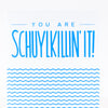 Philadelphia card, Schuylkillin it, encouragement card for a friend, congratulations card