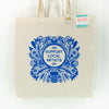 Reusable Canvas Tote Bag- Support Local Artists Print, Eco Shopping and Everyday Bag, artist tote bag
