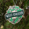 West Chester PA Christmas Ornament | Wooden Hometown Holiday Keepsake