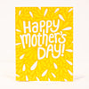 bright yellow burst Mothers Day card