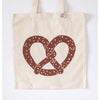 pretzel tote bag, philly pretzel tote bag by exit343design