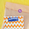 GIFT WRAP UPGRADE: SMALL ITEMS, Orange ZigZag