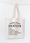 funny Denver tote bag souvenir