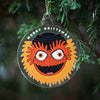Gritty Christmas tree ornament that says Merry Grittsmas