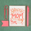 mother's day card with hand-drawn type by exit343design