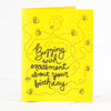 bee birthday card for beekeeper, birthday card for gardener by exit343design