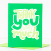 bright green thank you card by exit343design