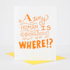 funny baby shower card by exit343design